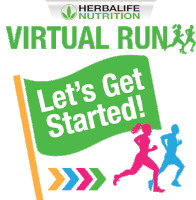 Gmgn Virtual Run Sticker - Gmgn Virtual Run Herbalife Virtual Run Stickers