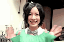 珠理奈 アイドル　女優　akb48 Ske48 GIF - Konnichiwa Konnichiha Jurina Matsui GIFs