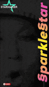 a black and white photo of a woman with the words " sparklestar " on the bottom