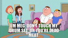 Meg Drum Set GIF - Meg Drum Set You’re Dead GIFs
