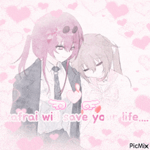 a picture of a girl with the words " a frai will save your life "