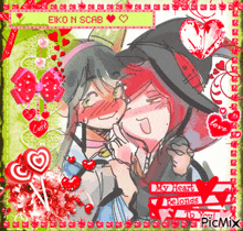 a picture of a boy and a girl with the words " my heart belongs to you " on the bottom
