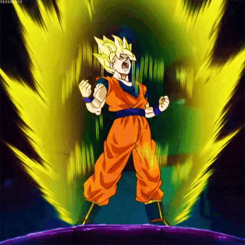 Unlimited Power Super Saiyan 2 Goku