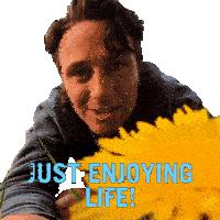 Just Enjoying Life Michael Downie Sticker - Just Enjoying Life Michael Downie Downielive Stickers