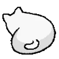 a black and white drawing of a hamster 's butt .