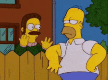 Me Vale Madres GIF - The Simpsons Homer Simpson Ned Flanders GIFs