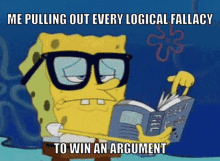 logical fallacy logical fallacies nerd spongebob ap lang