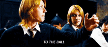 fred weasley harry potter dance to the ball