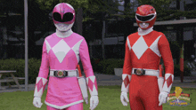 Morphin Red Ranger GIF - Morphin Red Ranger Pink Ranger GIFs