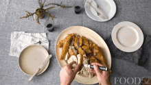 never carve in front of guests carved turkey why bother food52 food52gifs