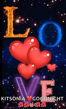 the letters l and v are surrounded by hearts