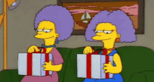 Birthday Party GIF - Birthday Party Simpsons Gift GIFs