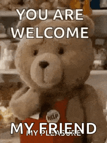 You Are Welcome Youre Welcome GIF - You Are Welcome Youre Welcome Teddy Bear GIFs