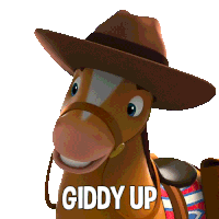 Giddy Up Hampton The Horse Sticker - Giddy Up Hampton The Horse Blippi Wonders - Educational Cartoons For Kids Stickers