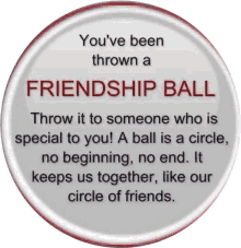 friends forever friends ball throw to someone special to you