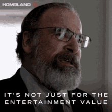 its not just for the entertainment value of watching us trip over our dicks saul berenson mandy patinkin homeland not for amusement