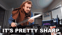 Its Pretty Sharp Peter Deligdisch GIF - Its Pretty Sharp Peter Deligdisch Peter Draws GIFs