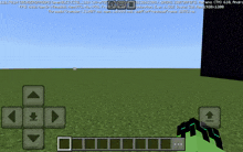 a screenshot of a minecraft game shows a green item