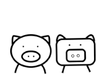 Piggy Dance Sticker - Piggy Dance Head Banging Stickers