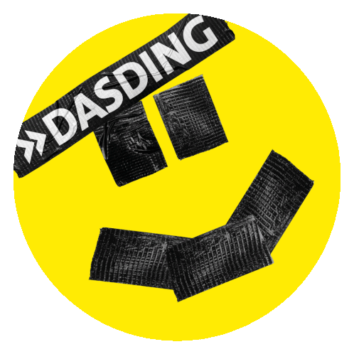 Dasding Smiley Sticker - Dasding Smiley Zwinkern Stickers