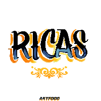 a logo that says ricas on it