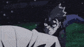 a couple of anime characters fighting each other