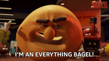 I'M An Everything Bagel Sammy GIF - I'M An Everything Bagel Sammy Sausage Party Foodtopia GIFs