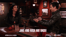 Jake And Rosa Are Back Jake Peralta GIF - Jake And Rosa Are Back Jake Peralta Gina Linetti GIFs