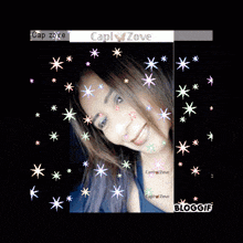 a picture of a woman with the name capri zove on the top