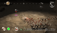 a screenshot of a video game with a score of 100/100