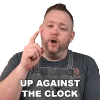Up Against The Clock Matthew Hussey Sticker - Up Against The Clock Matthew Hussey The Hungry Hussey Stickers