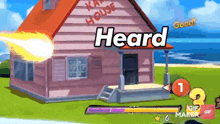a house with the word heard on the front