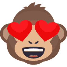 in love monkey monkey joypixels monkey emoji monkey face