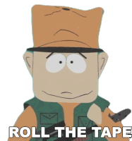 Roll The Tape Jimbo Kern Sticker - Roll The Tape Jimbo Kern South Park Stickers