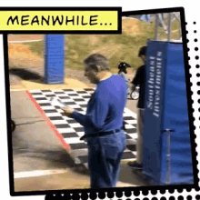 a man is standing in front of a sign that says southwest investments