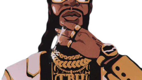 Smoking 2chainz Sticker - Smoking 2chainz Cant Go For That Song Stickers