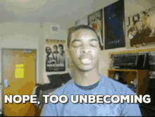 Unbecoming Nope GIF - Unbecoming Nope GIFs