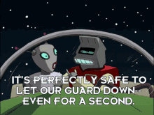 Futurama Robot Planet GIF - Futurama Robot Planet Safe To Let Your Guard Down GIFs