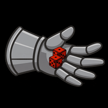 a cartoon drawing of a fist with a glove on it .