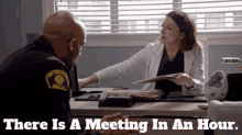 Station19 Amelia Shepherd GIF - Station19 Amelia Shepherd There Is A Meeting In An Hour GIFs