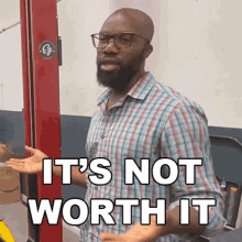 Its Not Worth It Rich Rebuilds GIF - Its Not Worth It Rich Rebuilds It Doesnt Live Up To The Hype GIFs
