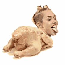 Happy Turking Day! GIF - Butt Chicken Miley GIFs