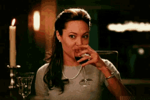 Angelina Jolie Smile GIF - Angelina Jolie Smile Wine GIFs