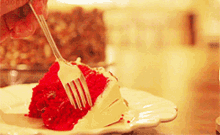 Red Velvet Cake Cake GIF - Red Velvet Cake Cake Slice Of Cake GIFs