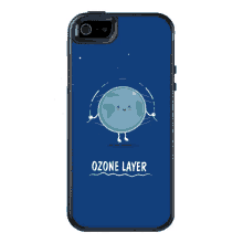 downsign ozone layer space phone case