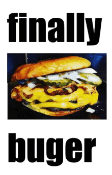 Burger Finally GIF - Burger Finally GIFs