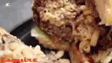 Homemade Gouda Truffle Mac And Cheese Burger GIF - Homemade Gouda Truffle Mac And Cheese Burger Mouth Watering GIFs
