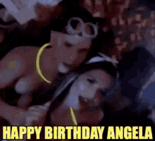 Hbdangela Happy Birthday Angela GIF - Hbdangela Happy Birthday Angela Party GIFs