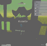 a screenshot of a video game shows a fireball with the name dabble in the center