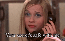 Your Secret'S Safe With Me Legally Blonde GIF - Your Secret'S Safe With Me Legally Blonde You'Re Secret GIFs